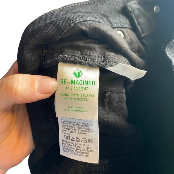 J. Crew Mid- Rise Flare Crop Black Jeans - Picture 6 of 8